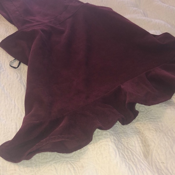 Maroon Corduroy Dress - Picture 4 of 4